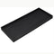 DNC Bathroom Counter Tray, 11.8" Silicone Vanity Tray, Kitchen Sink Soap Tray for Dish Holder Dispenser Countertop Toilet Tank Desk Organizer Blac...