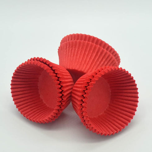 Red Cupcake Liners Greaseproof Paper Standard Baking Cups for Wedding Party and More, 150-Count...