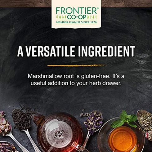 Frontier Co-op Organic Marshmallow Root Herb, Cut and Sifted, 3.8oz Bag – Perfect for Marshmallow Root Tea, Powder, Capsules and More...