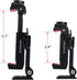 Metal Phone Tripod Mount w Rotatable Cold Shoe for Micphone Easy Use,Compatible with iPhone Tripod Adapter, Cell Phone Mount Holder,Hot Video Crea...