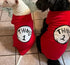 Dog Shirts for Pet Clothes Soft Breathable Puppy Shirts Pop Culture Thing 1 to Thing 9 Printed Pet T-Shirt (RED-1, Large)...