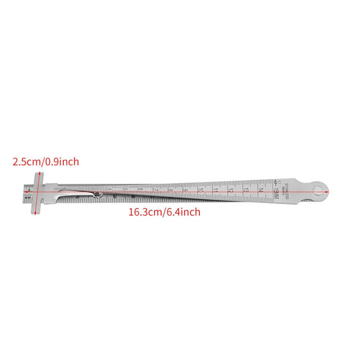 Taper Gap Gauge TOPINCN Stainless Steel Depth Ruler Hole Inspection Tool Dimensional Measurement...