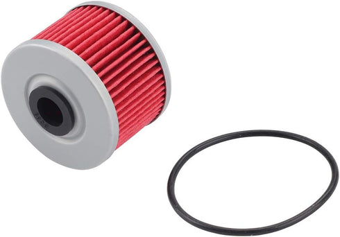112 HF112 Oil Filter w Cover O-Rings Replacement for KLX110 KLX140 KX450F CRF250L CRF250M CBR250R CBR300R CB300F XR650L XR250 XR400R (Pack of 2)...