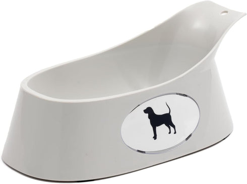 Lixit Ergonomic Bowls for Dogs with Long Ears (Grey, Small)...