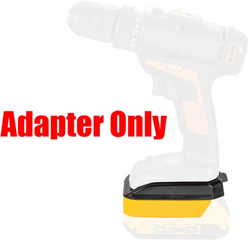 1 Adapter Upgrade for Worx 20v USA Version Tools for use with DeWalt 20v MAX Slider Li-Ion Batteries - Adapter Only...