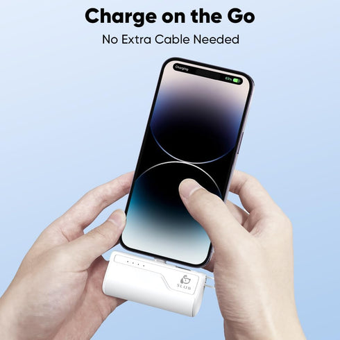iPhone Portable Charger 5000mAh, Mini Power Bank Battery Pack Phone Backup Charger, Small Portable Charger Compatible with iPhone 14/13/ 12/11/ XS...