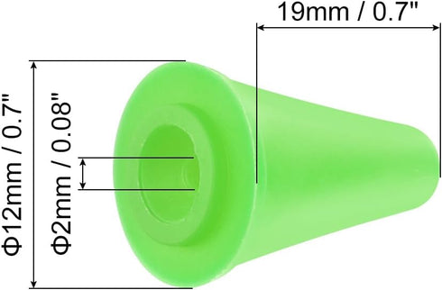 PATIKIL 2mm Knitting Needle Point Protectors, 24 Pack Needle Tip Stoppers Covers Caps Stitch Stopper for Crochet Quilting Sewing DIY Crafts, Green...