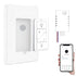 Smart Wireless Light Switch, Dimmer Switch & Receiver Kit No Wiring Wireless Remote Control Switch,Remote & Voice Control,Bluetooth Work with Amaz...
