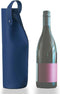 Leather Wine Tote Bag - Blue Wine Bottle Gift Bag Champagne Tote Carrier for Wine Lovers...