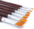 Transon Flat Paint Brush Set 7pcs for Acrylic Watercolor Gouache Oil and Body Painting...