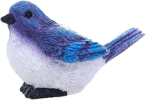 Blue Bird Cute Mini Bird Decorative Fairy Garden Miniatures, Resin Crafts DIY Succulent Plant Bonsai Figurines Garden Decorations Accessories Outd...