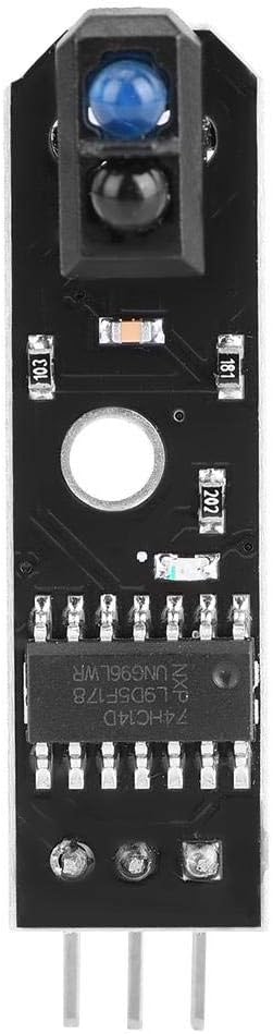 Infrared Tracking Sensor Module 1-Channel Infrared Reflection Tracking Sensor Module Obstacle Avoidance Smart Car Black/White Line Detection 3 Pcs...