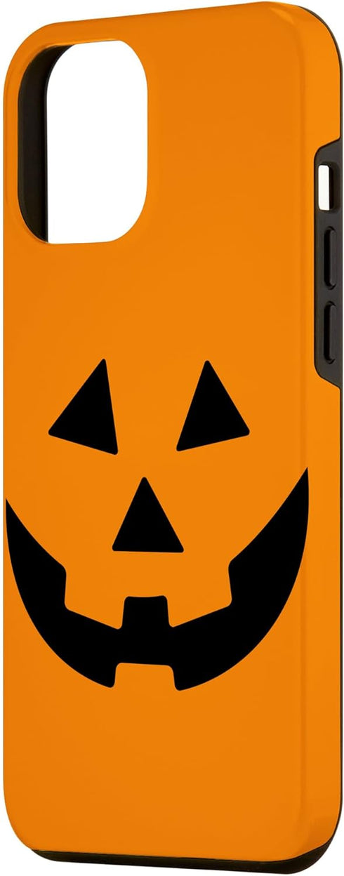 iPhone 12 Pro Max Jack O Lantern Orange Pumpkin Face Halloween Costume Case...