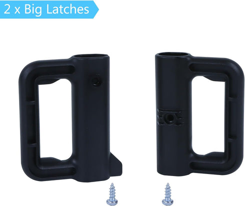 Retractable Baby Gate Replacement Parts Kit (Black) Retractable Baby Gates Full Set Wall Mount Accessories Retractable Dog Gate Baby Gate Hardware...