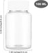 WLLHYF 4Pcs Clear Pill Bottle, 100ml Empty Clear Plastic Pill Bottles Medicine Bottle Empty Reagent Bottle Chemical Containers with Caps for Liqui...