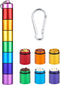 Portable Pill Case Keychain Waterproof 7 Days Pill Holder Travel Pill Container Portable Medicine Keychain Daily Airtight Pill Organizer for Outdo...