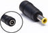 OMNIHIL Plug Converter 5.5mm x 2.1mm Female Plug to 5.5mm x 3.0mm Male Plug...