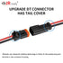 JRready Deutsch 2 pin Connector Kit dt Pigtail ST9019-3Sets 2 Wire Way Automotive Waterproof Wire Connectors with 12pcs Butt Connector, Deutsch Pi...