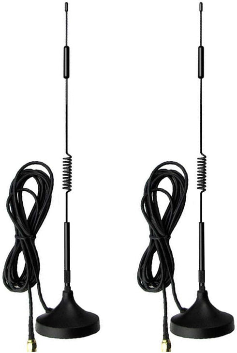 (2Pack) SMA Antenna 4G LTE 12Dbi 700-2700MHz Cellular Antenna Magnet Mount 4g Antenna 12Dbi 4G LTE CPRS GSM 2.4G WCDMA 3G by EJOYS...