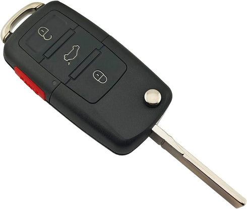 Flip Replacement Keyless Entry Key Fob Cover fit for VW Jetta Passat Keyless Entry Key Fob Case Shell...