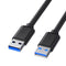 USB 3.0 Male to Male Cable Heavy Duty - 5 Feet Double Sided USB Cord Male to Male for Hard Drive Enclosures, DVD Player, Laptop Cooler and More (5...