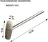 Dual Head Small Hammer, 7 Inches, Plastic Head and Metal Head, Black Plastic Grip, Double face Jewelry Mallet, Mini Hammer for Watch, Tuning, Wood...