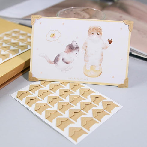 360 Count Self-Adhesive Acid Free Photo Corners Scrapbooks Memory Books(Kraft)...