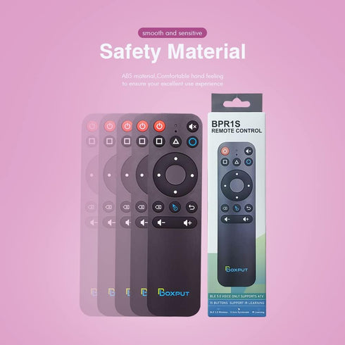 BPR1S Air Mouse Remote Bluetooth Voice Remote Control with 6 Axis Gyro Support Full Buttons IR Learning Bluetooth Remote Control for PC Android TV...