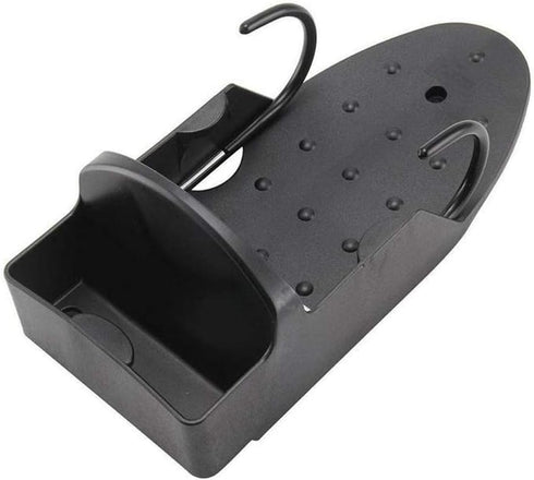 Ironing Board Hanger Wall Mount Electric Iron Holder Household Bathroom Shelf Holder Rack Electric Iron Holder - for Max 5.2 inch Width(Black)...