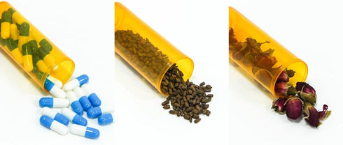 Pill Bottles with Snap Caps, Not Child Resistant Cap, Prescription Vials - Easy Open - Empty Medicine Plastic Containers for Personal Medication &...