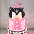 BEISHIDA Girls Cake Topper Mouse Cake Topper Mouse Birthday Party Decorations My 1st Birthday Pink and Black Mouse Birthday Party Supplies for Kid...