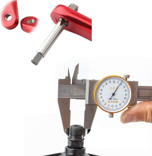 S28esong Thread Tap Pedal Accessories Universal HSS Portable Bicycle Outdoor Bike Crank Repair Tool Replacement Right Left Hand Durable Clean...