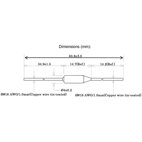 5pcs E4A00192C 192 Degrees Celsius 10A 250V Thermal Fuses Thermal Cutoffs 192 Degree......