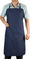 Waterproof Rubber Vinyl Apron W/ 2 Pockets - Lab Apron for DishWashing,Grooming Blue...