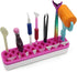 NX Garden Brush Storage Box Sew Desktop Organizers Diamond Painting Pen Holder Sewing Craft Tool Holder, Rose Red...