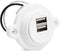 Facon 12V RV USB Charger Socket, Dual RV USB Outlet (5V / 2.4A), Super Slim Wall Mount 12V USB Outlet, for RV Trailer Camper Boat Marine Motorhome...