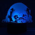 3D Cute Pug Dog Night Light Remote Control Power Touch Table Desk Optical Illusion Lamps 16 Color Changing Lights Home Decoration Xmas Birthday Gi...