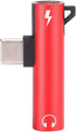 2Pcs USB TypeC to 3.5mm Female Headphone and Charger Adapter, 2 in 1 USB C to Audio Jack Fast Charging Cable for TypeC Mobile Phone (Red)......