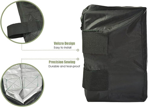 Outdoor Speaker Cover Weatherproof Outdoor Wall Mounted Speaker Cover Waterproof Speaker Protection Cover for Winter with Windproof Elastic Hem 2 ...