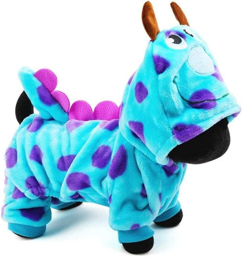 LUCKSTAR Pet Clothes for Winter - Soft & Warm Coral Velvet Puzzle Bobble Dog Costumes - Cute Jumpsuit Casual Hoodie Coat Winter Clothing for Dogs...