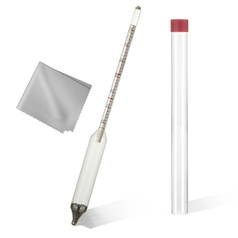 Maple Syrup Hydrometer, Baume and Brix Scale, Maple Syrup Density Kit Syrup Hydrometer for Measure Sugar and Moisture Content (Density) of Boiled ...