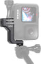HSU 90 Degree Aluminum Vertical Bracket Adapter Elbow Mount for GoPro Hero 12/11/ 10/9 Black...