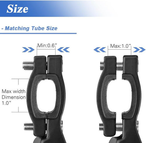 Bike Kickstand Adjustable Aluminum Alloy Bicycle Side Support, Bicycle Kickstand with Non-Slip Foot Pad Fit for 22" 24" 26" 28" Mountain Bike/700 ...