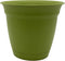 The HC Companies 10 Inch Eclipse Round Planter with Saucer - Indoor Outdoor Plant Pot for Flowers, Vegetables, and Herbs, Peridot...