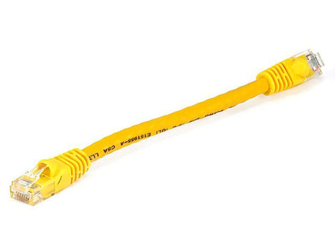 Monoprice 0.5FT 24AWG Cat6 550MHz UTP Ethernet Bare Copper Network Cable - Yellow...