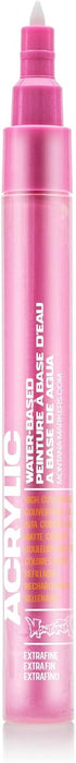 Montana Acrylic Marker .7mm Extra Fine Tip - Shock Pink Light...