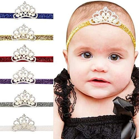 Colorful 16 Yards Ribbon Elastics Glitter Metallic Fold Over Elastic Stretch FOE Elastics Hair Ties Headbands for Baby Girls Hair Bow, 5/8" 15mm, ...