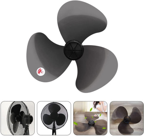 LIFKOME 16 Plastic Fan Blade Leaves Universal Household Standing Fan Table Fanner Replacement Part Plastic Fan Blade Replacement Leaves with Nut C...