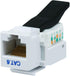 Monoprice Cat6 RJ45 Toolless Keystone Jack - For 22-24AWG Solid Wire, For Use With Wall Plate or Ethernet Panel, White...
