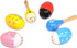 Wooden Easter Eggs Shakers Toys, Maracas Kids Hand Percussion Shakers Percussion Musical for Party Favors Kids Easter Basket Stuffers, 4 Pack East...